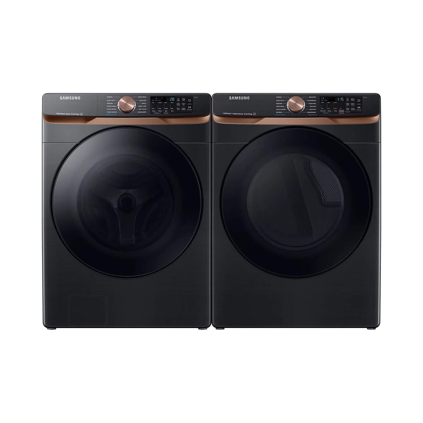 Samsung Laundry Pair with 5.0 Cu. Ft. Smart Front Load Washer with 7.5 Cu. Ft. Smart Electric Dryer