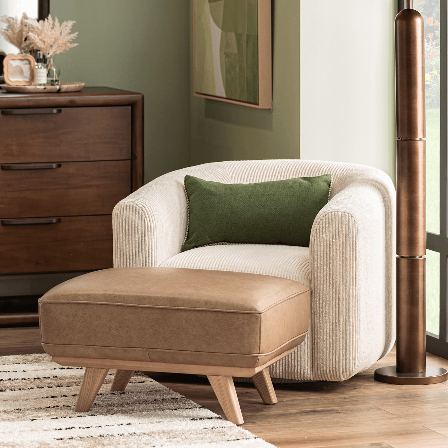 Chair and Ottoman