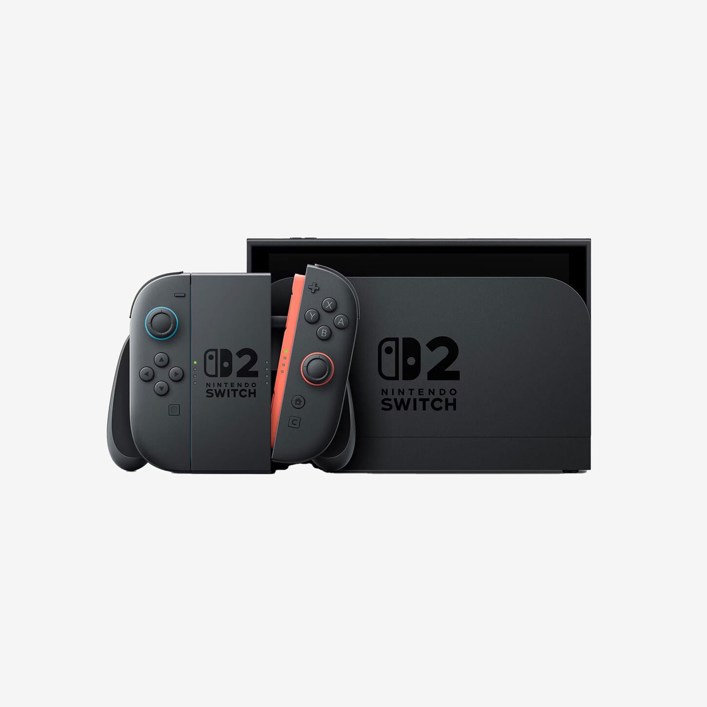 Nintendo Switch 2 with Light Red and Light Blue Joy-Con