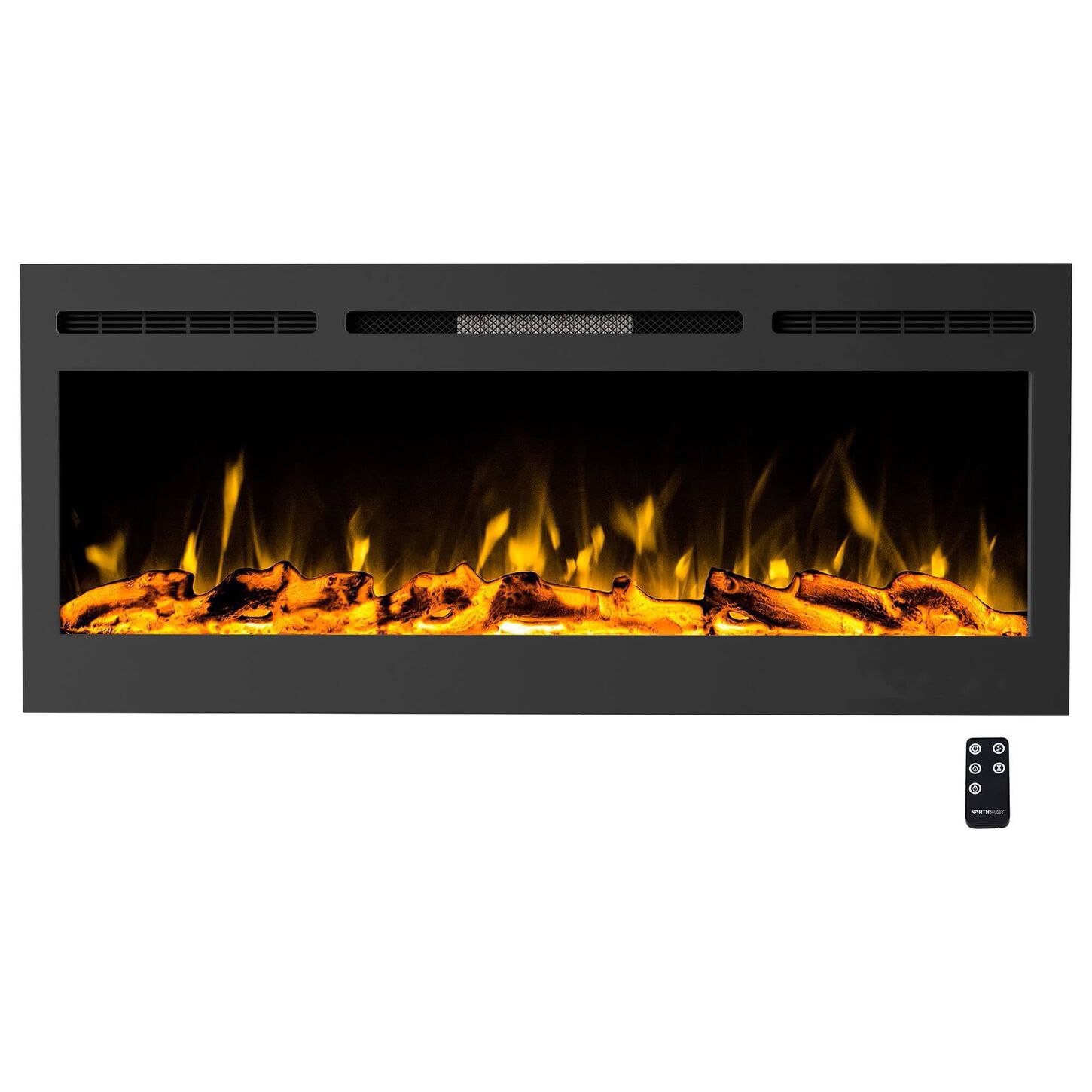 Timberlake Hastings Home 50" Electric Wall Fireplace in Black