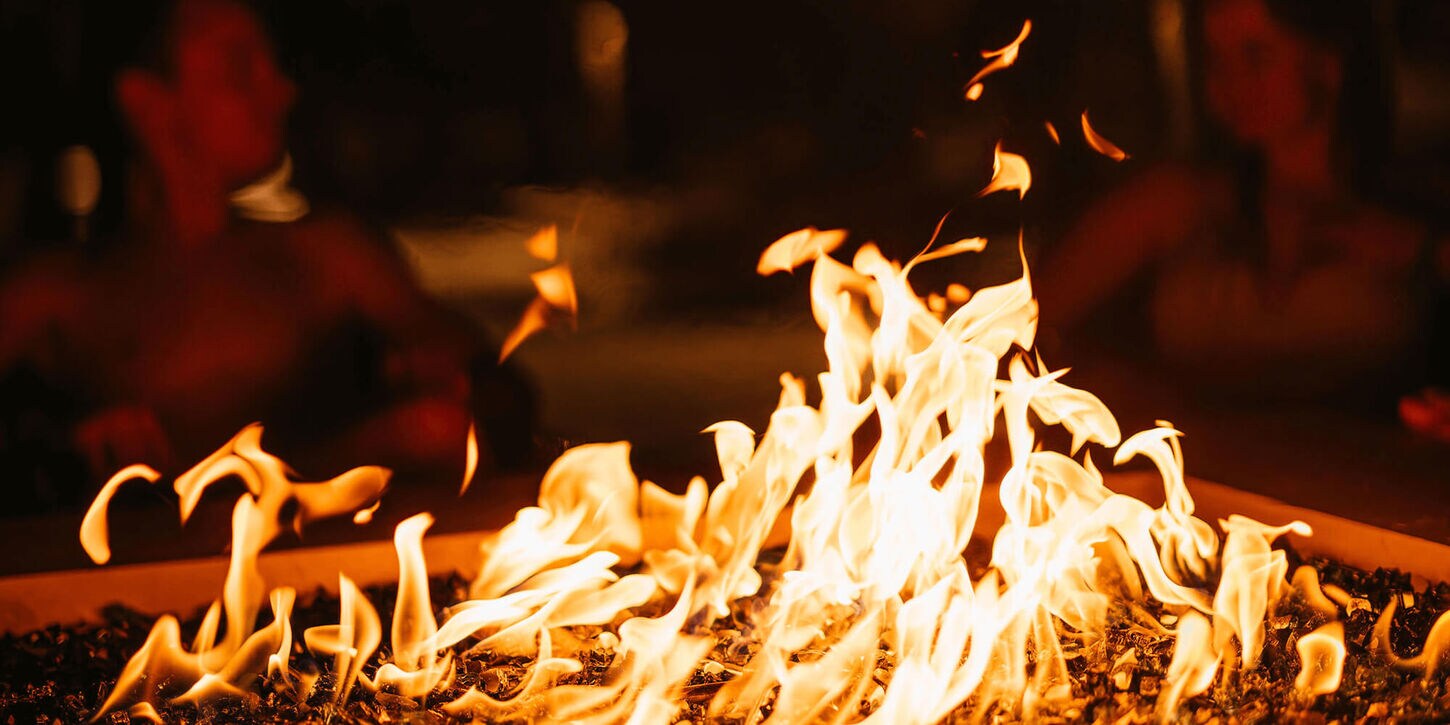 fire pit outside