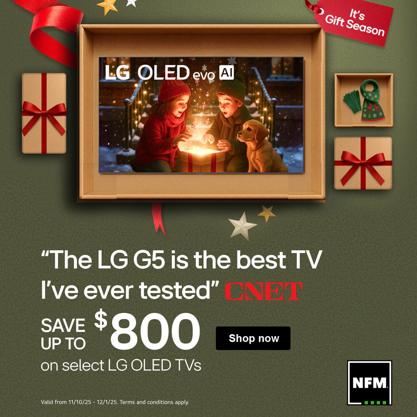 LG 83" Class C5 Series OLED evo AI 4K in Black - Smart TV