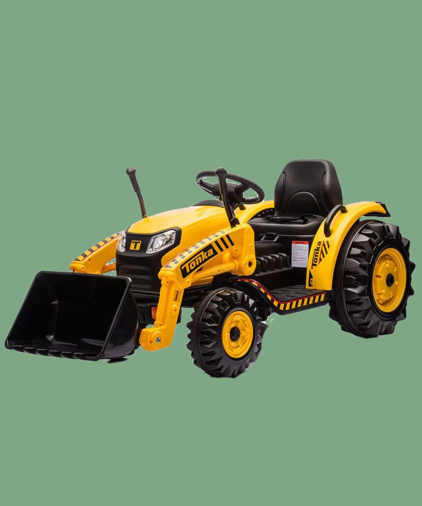 Best Ride On Cars Tonka Construction Tractor 12V Ride On Car in Yellow