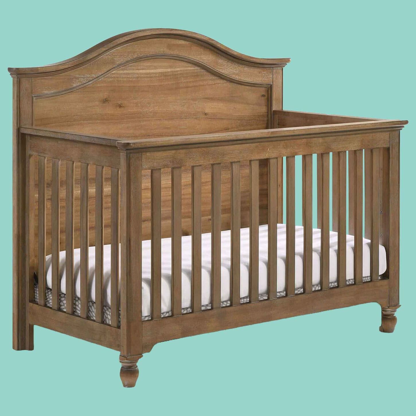 Babyletto Lolly 3-In-1 Convertible Crib in White and Natural