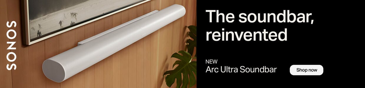 Sonos. The soundbar, reinvented. New Arc Ultra Soundbar. Shop Now