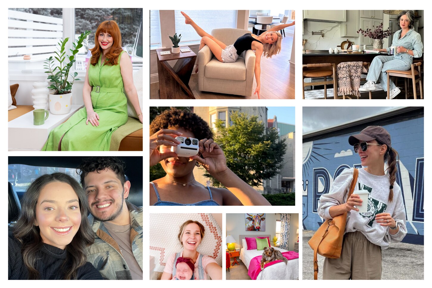 A collage of influencers at NFM