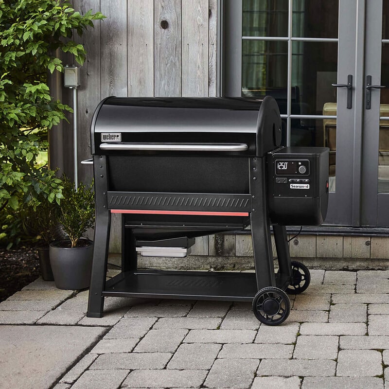Weber Searwood 600 Pellet Smoker Grill in Black