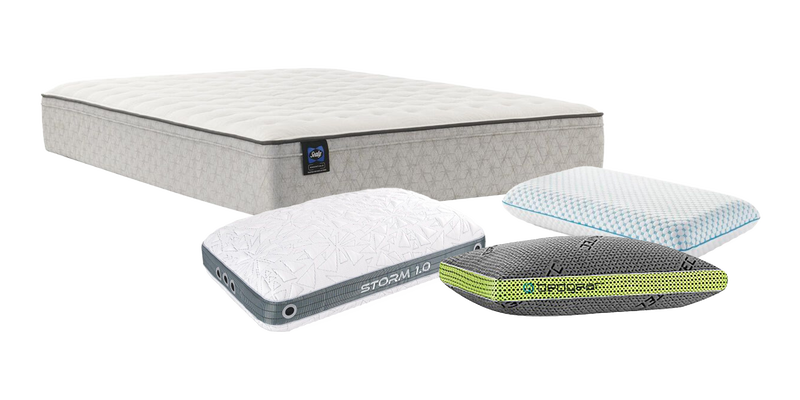 Sealy Mattress and Three Pillows