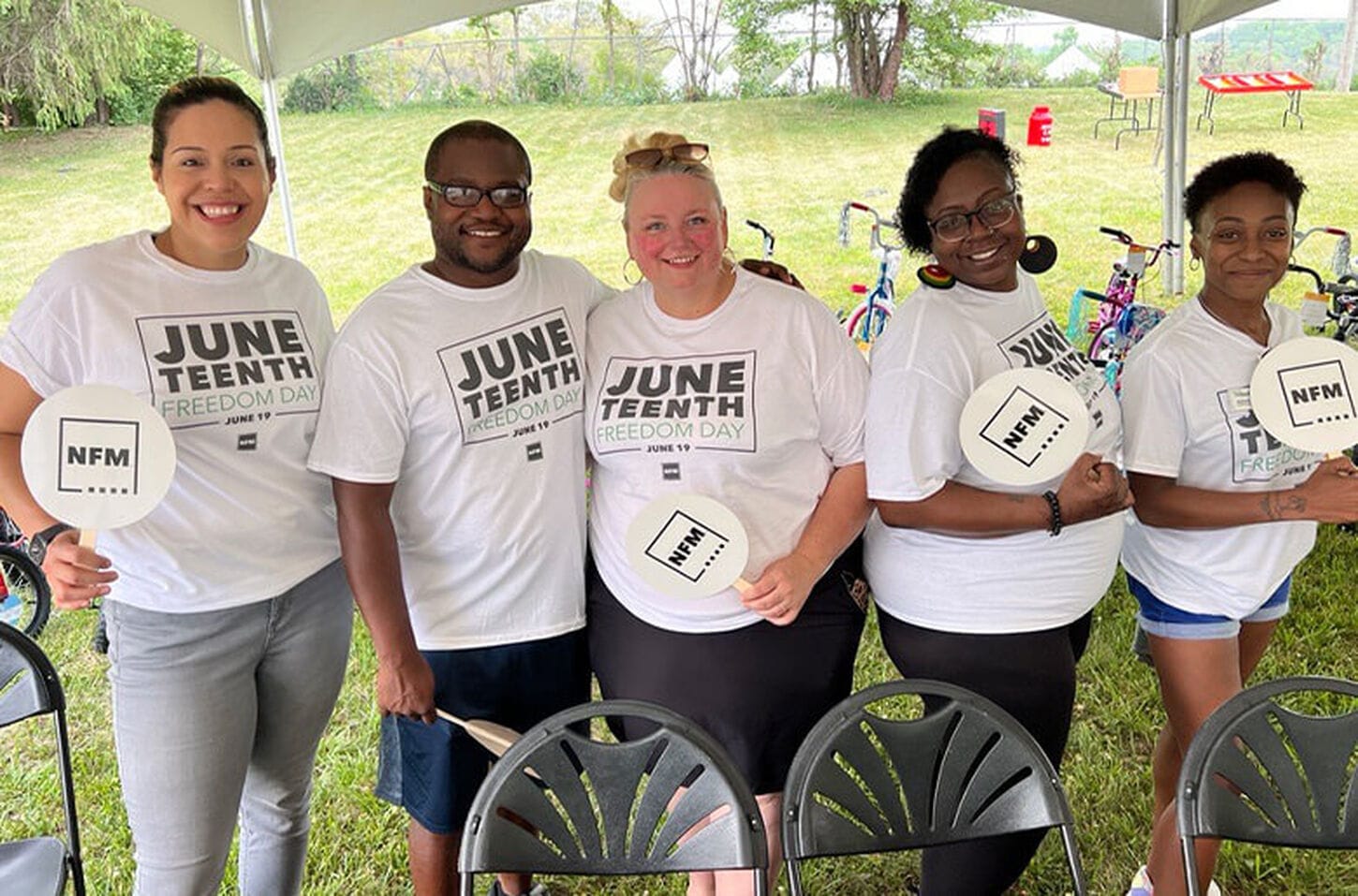 Group of NFM employees at Good Samaritans volunteering together