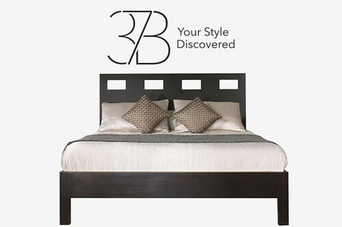 Living Essentials Nevis Queen Platform Bed in Espresso