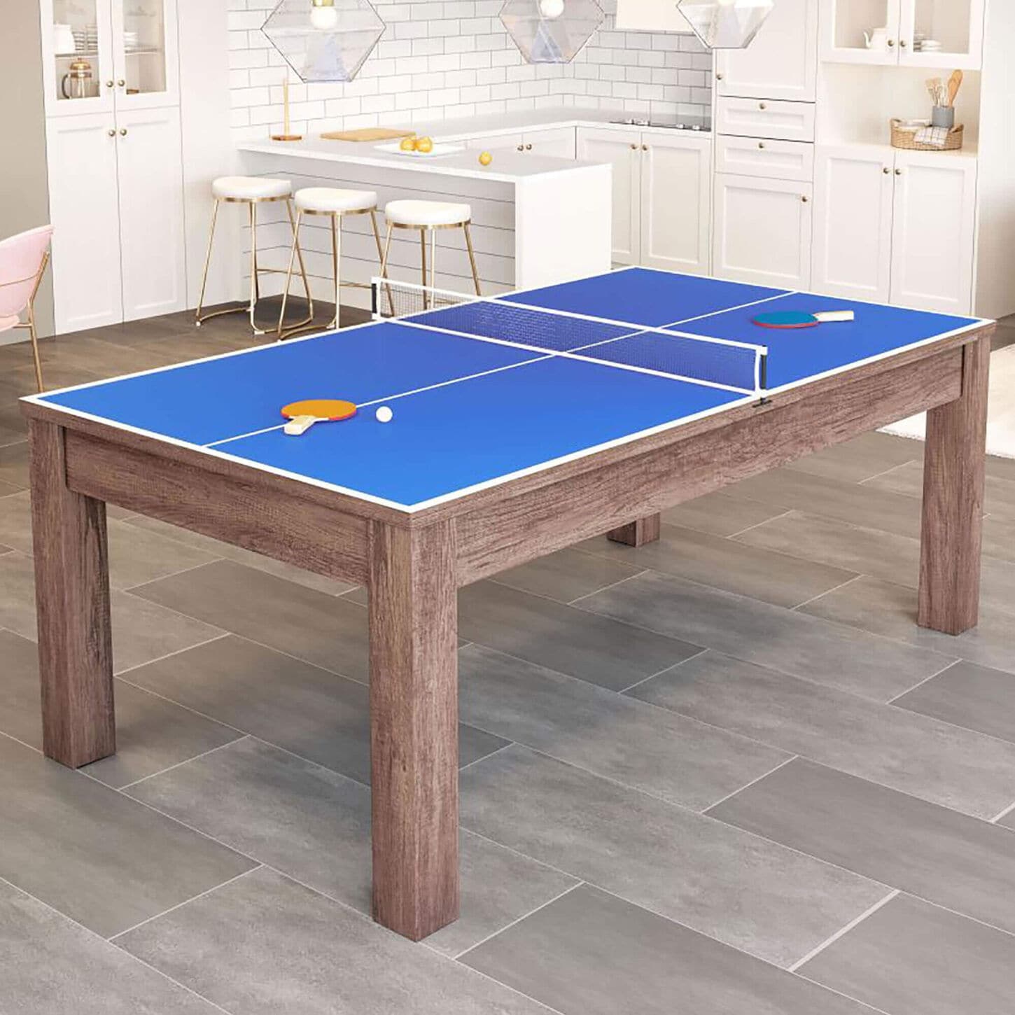 Zuo Modern Bonkers Pool Ping Pong Table in Brown