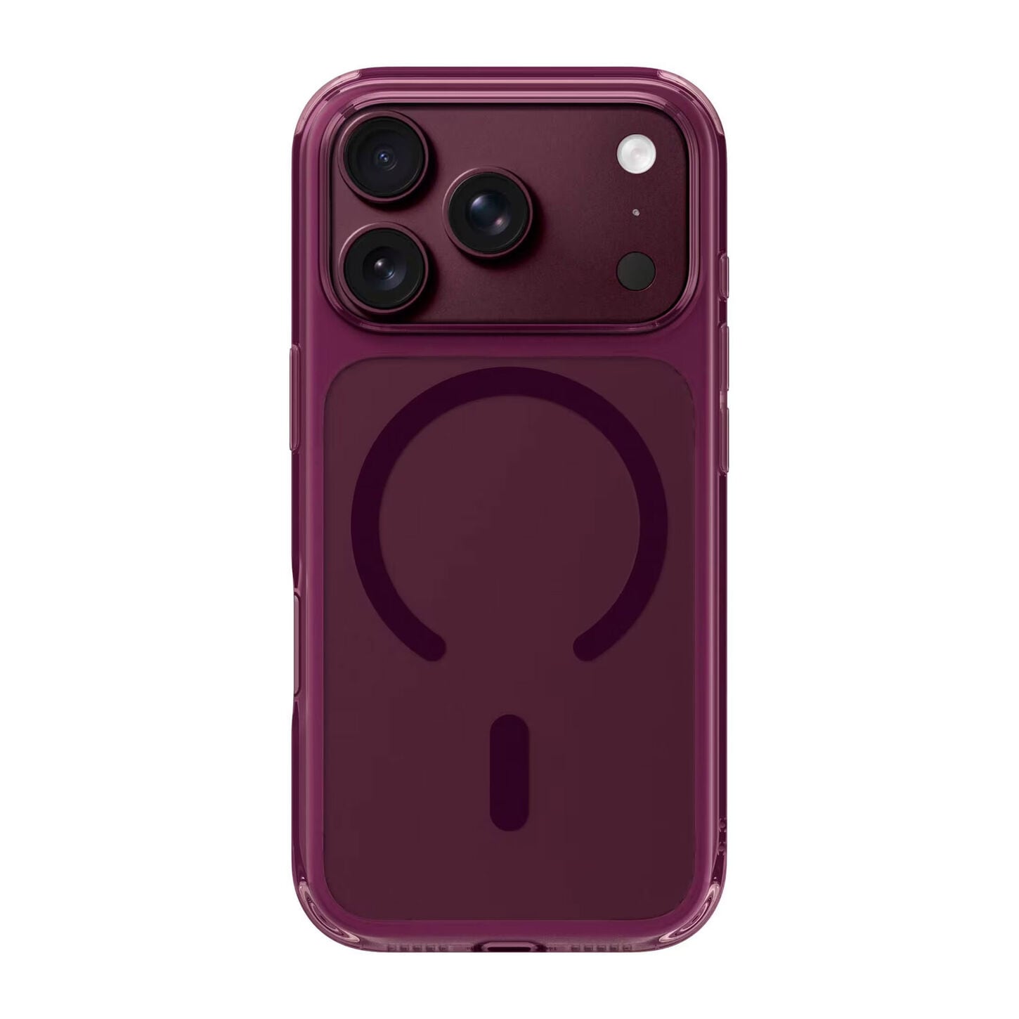 LAUT Crystal Fluro Hard Case for iPhone 18 Pro Max in Clear Burgundy