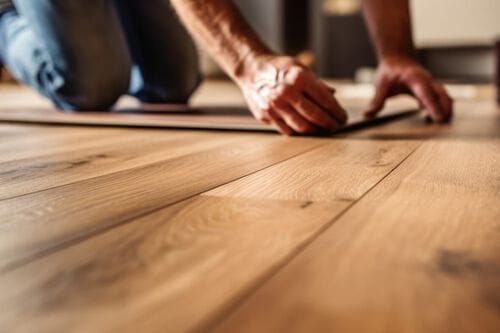 Personal installing hardwood floors