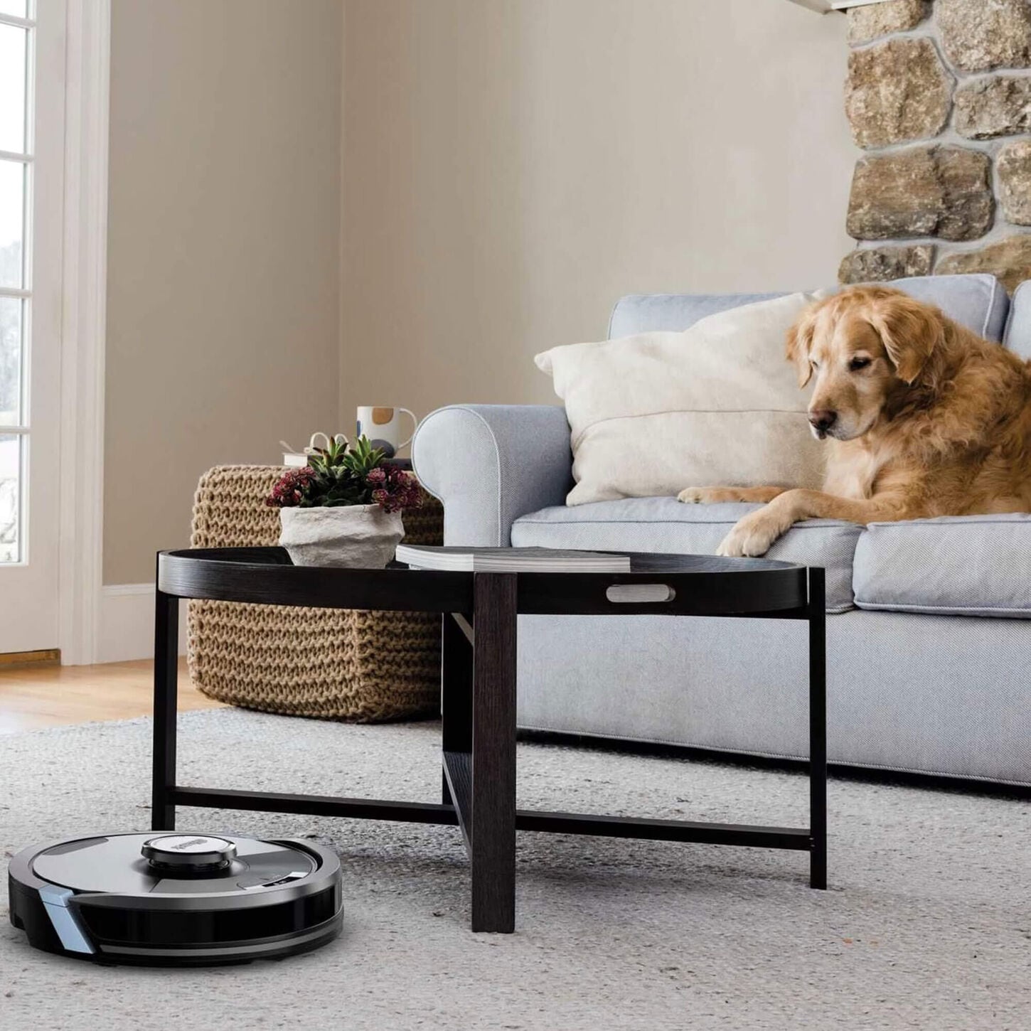 Shark 2-In-1 Robot Vacuum and Mop with XL HEPA Self-Empty Base in Black