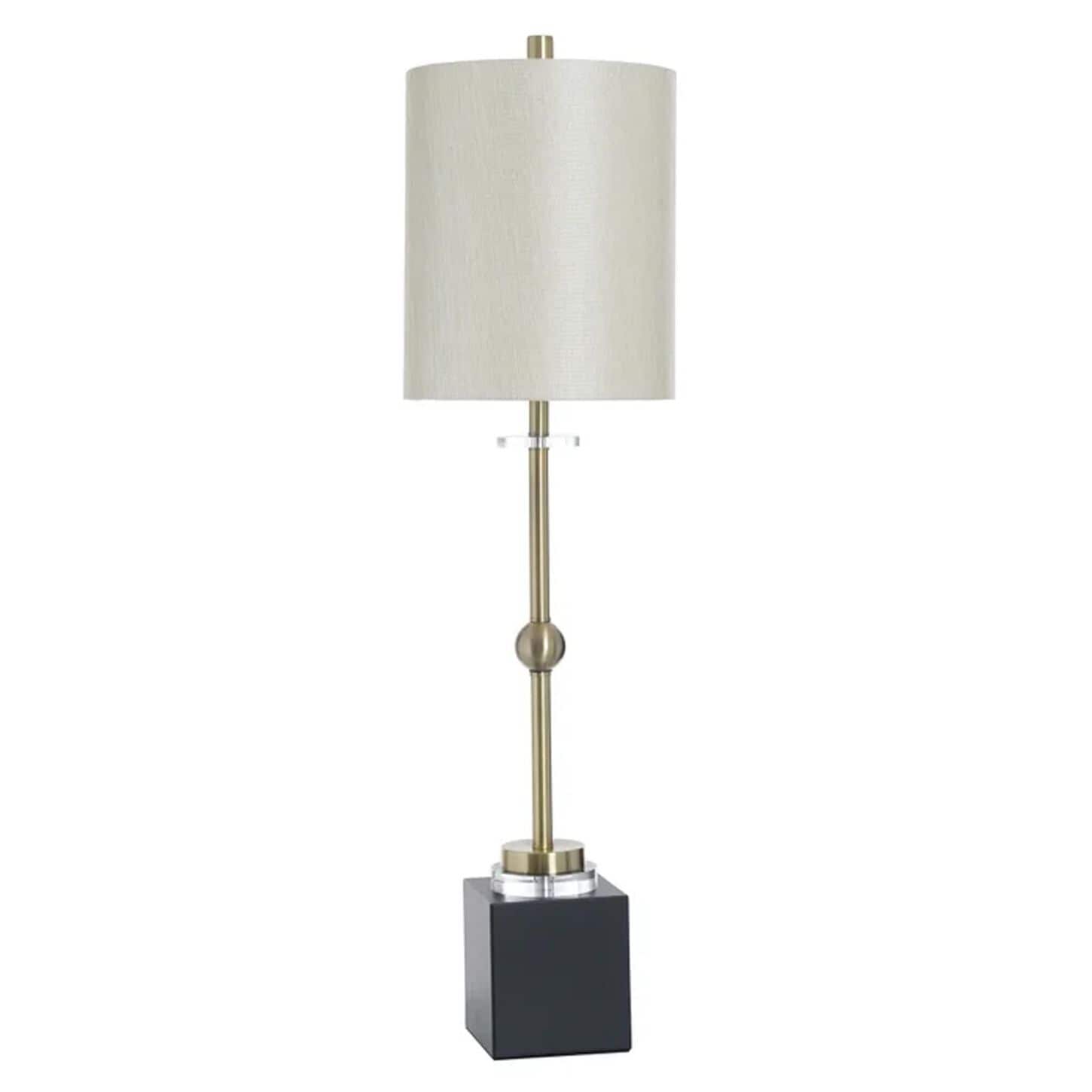 Flair Industries Halle Brass Buffet Lamp in Halle Gold