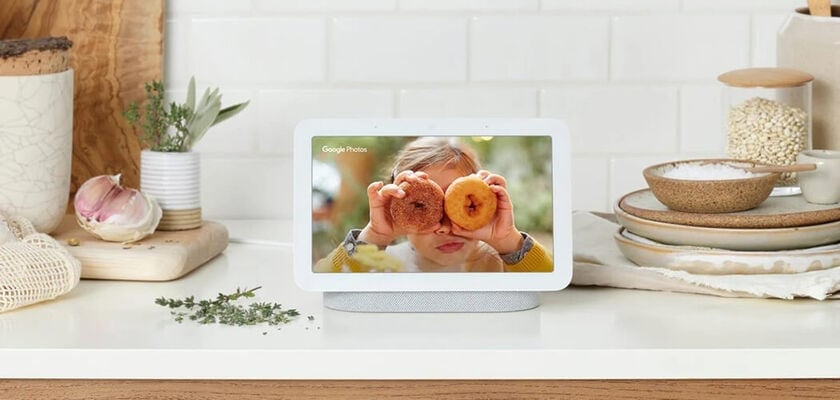 Google Assistant on Kitchen Counter