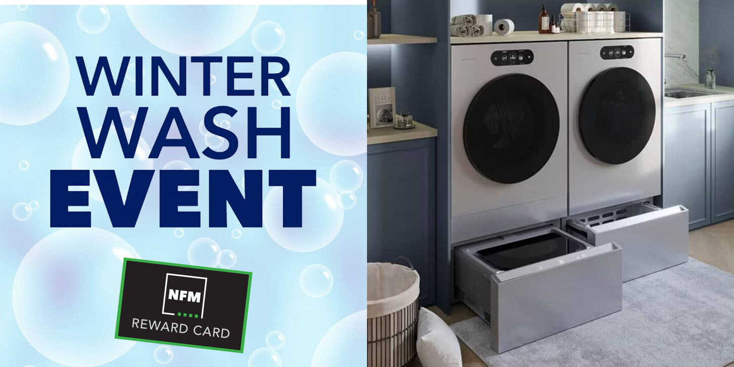Winter wash event with laundry pair on the right side