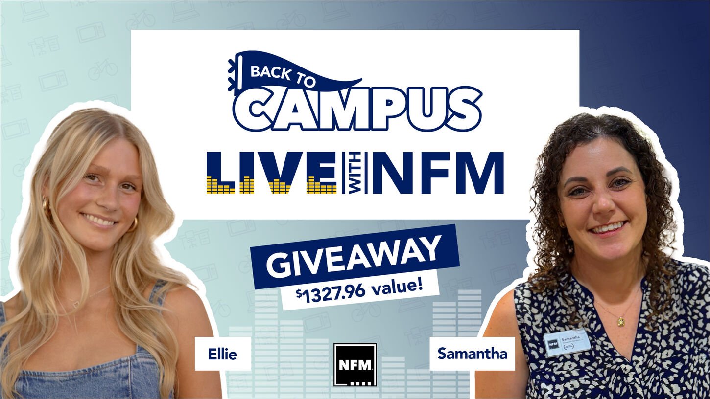 Back to Campus live with NFM hosted by Elle and Samantha