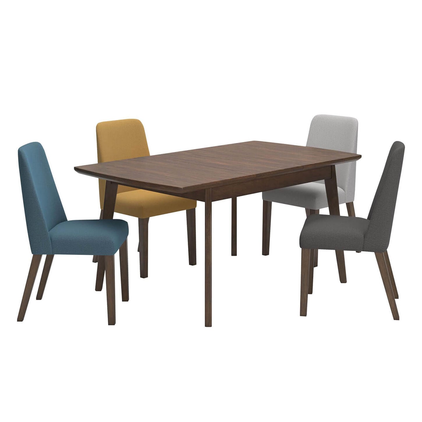 Signature Design by Ashley Lyncott 5-Piece Rectangular Dining Set in Medium Brown