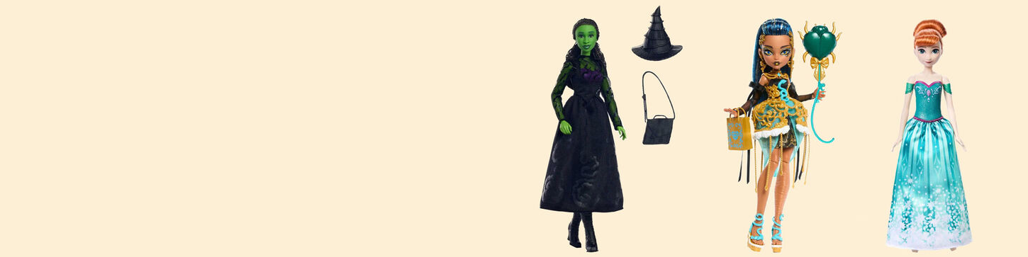 Combined image of various dolls & accessories