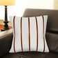 L.R. Home 18" x 18" Stripe Faux Cowhide Throw Pillow in Ivory and Brown, , large