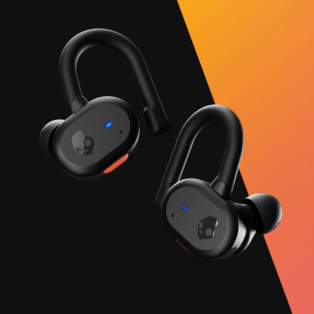 Skullcandy Push Active True Wireless Earbuds in Black and Orange, , large