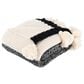 Safavieh Tensley 50" x 60" Throw in Black and Natural, , large