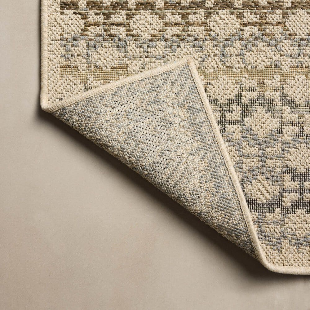 Loloi Saylor Ivory and Multicolor 6'3" x 9'2" Indoor/Outdoor Area Rug, , large