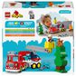 LEGO Duplo Fire Truck with Hose and Firefighter Building Set, , large