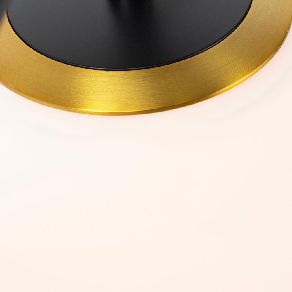 Creative Coop Austin 5-Light Sputnik Flush Mount in Black and Gold, , large