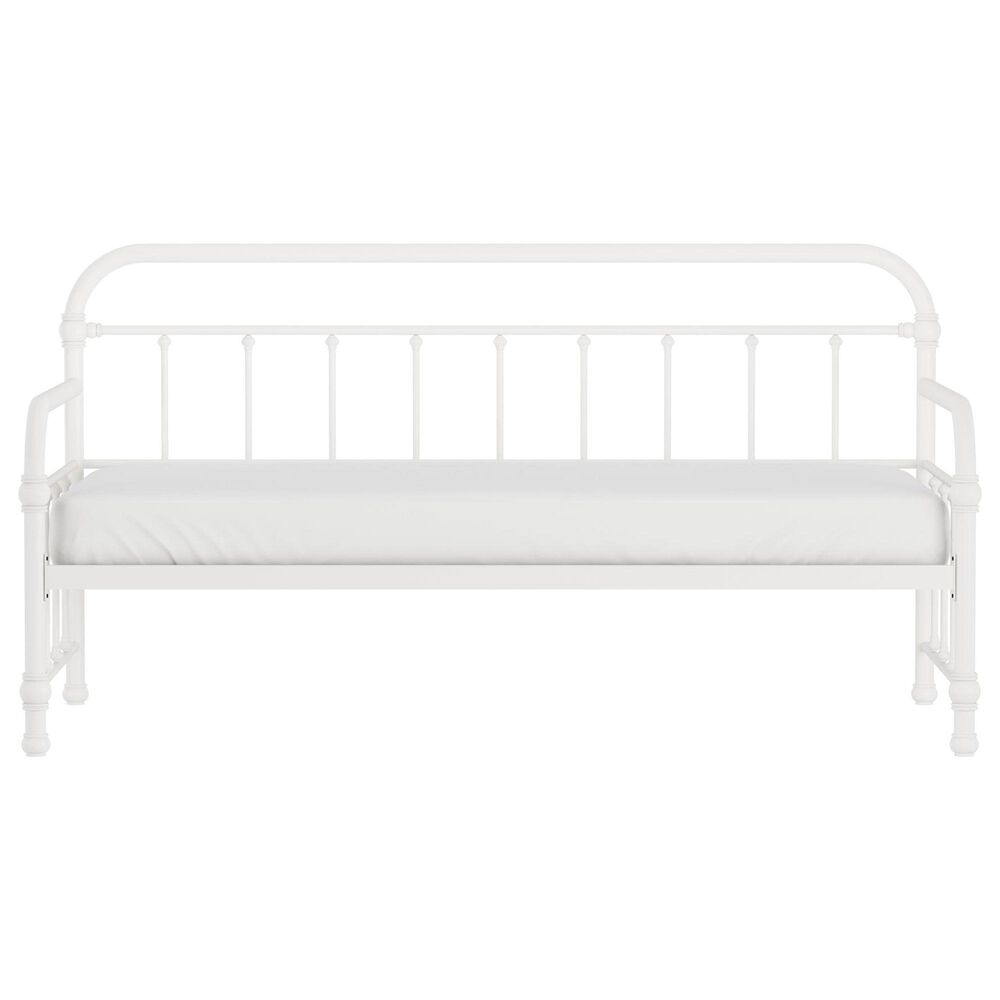 Richlands Furniture Twin Metal Slat Daybed in White, , large