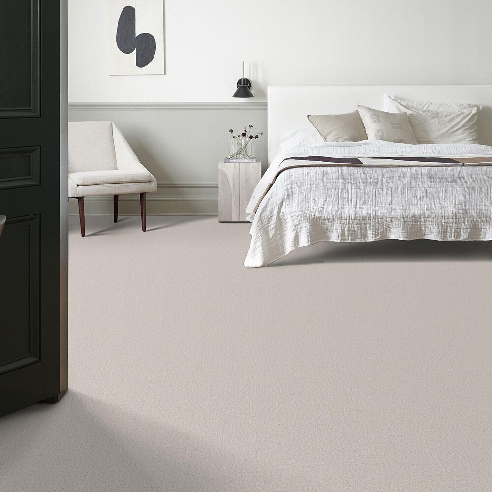 Shaw Canvas Comfort Blue Carpet in Clean Linen, , large