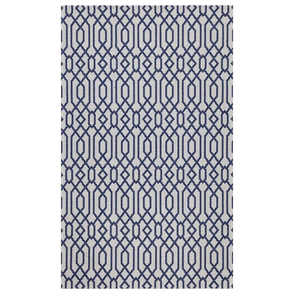 Safavieh Martha Stewart Cotton MSR421M 9" x 12" Blue and Grey Area Rug, , large