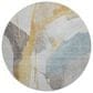 37B Ravenna RN7 8" Round Gold Area Rug, , large