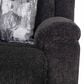 Moore Furniture Heston Manual Reclining Sofa with Drop Down Table in Frenzy Graphite, , large