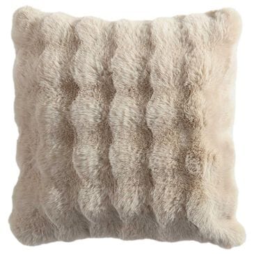 Hallmart Collectibles Bubble 20" x 20" Square Throw Pillow in Tan, , large