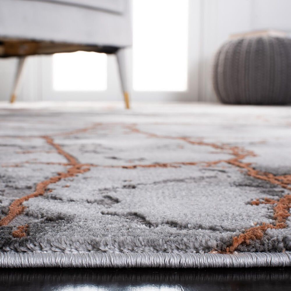 Safavieh Craft CFT877P 2&#39;3&quot; x 14&#39; Grey and Orange Runner, , large