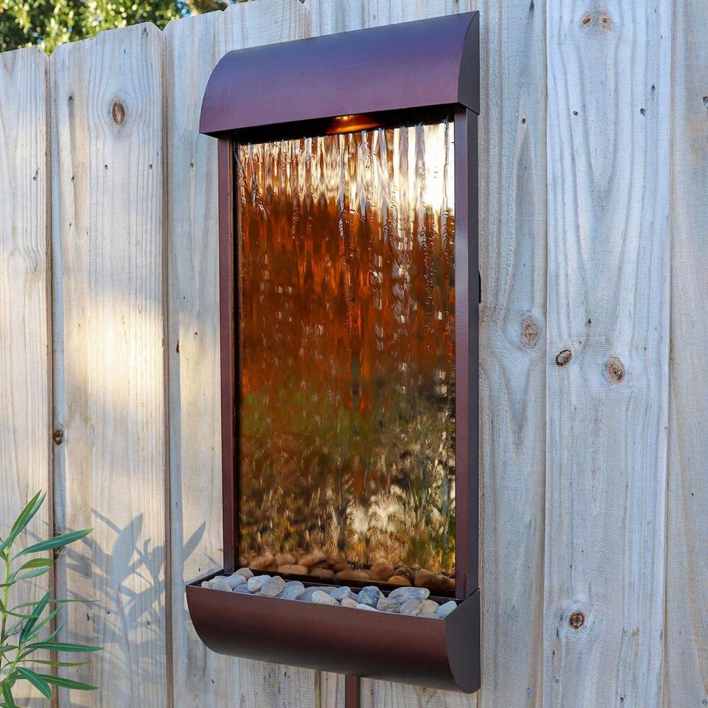 Kenroy Vale Indoor/Outdoor Wall Fountain in Orb Copper, , large