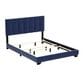 Richlands Furniture Reece Queen Upholstered Panel Bed in Sapphire Blue, , large
