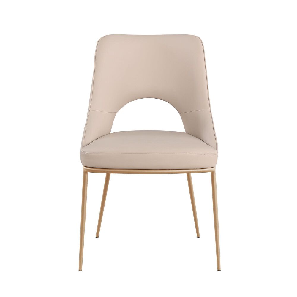 Monroe Amelia Side Chair in Champagne, , large