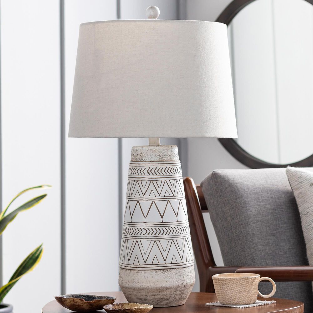 Surya Imelde Table Lamp in Tan and Cream, , large