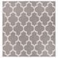 Safavieh Bermuda BMU804F 6"7" Square Grey and Ivory Indoor/Outdoor Area Performance Rug, , large