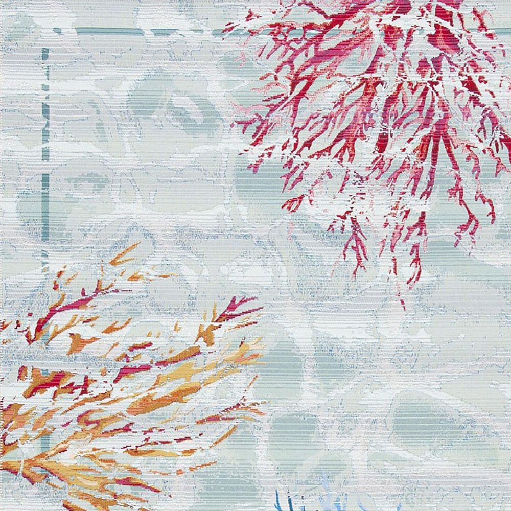 Safavieh Barbados  6&#39;6&quot; x 9&#39;4&quot; Teal and White Indoor/Outdoor Area Rug, , large