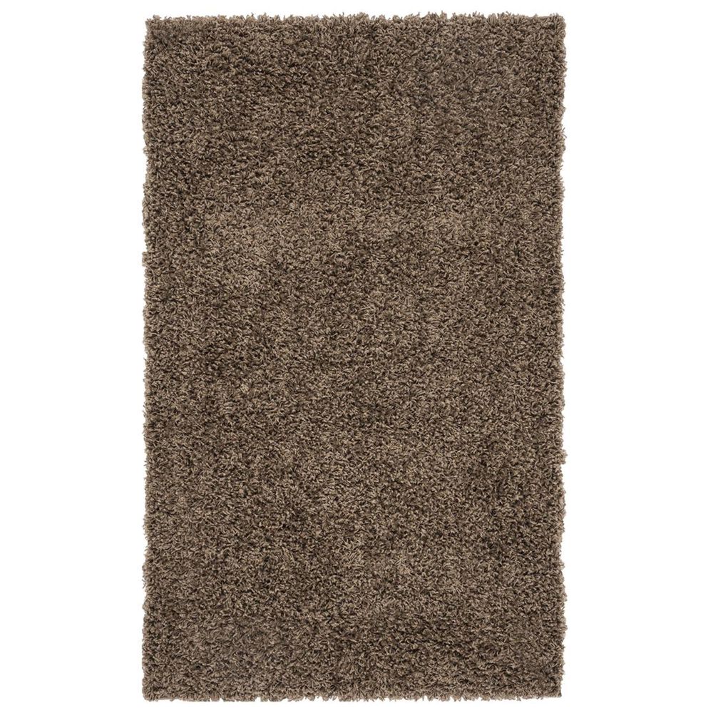 Safavieh Florida Shag SGA119T-3 3&#39; x 5&#39; Taupe Area Rug, , large
