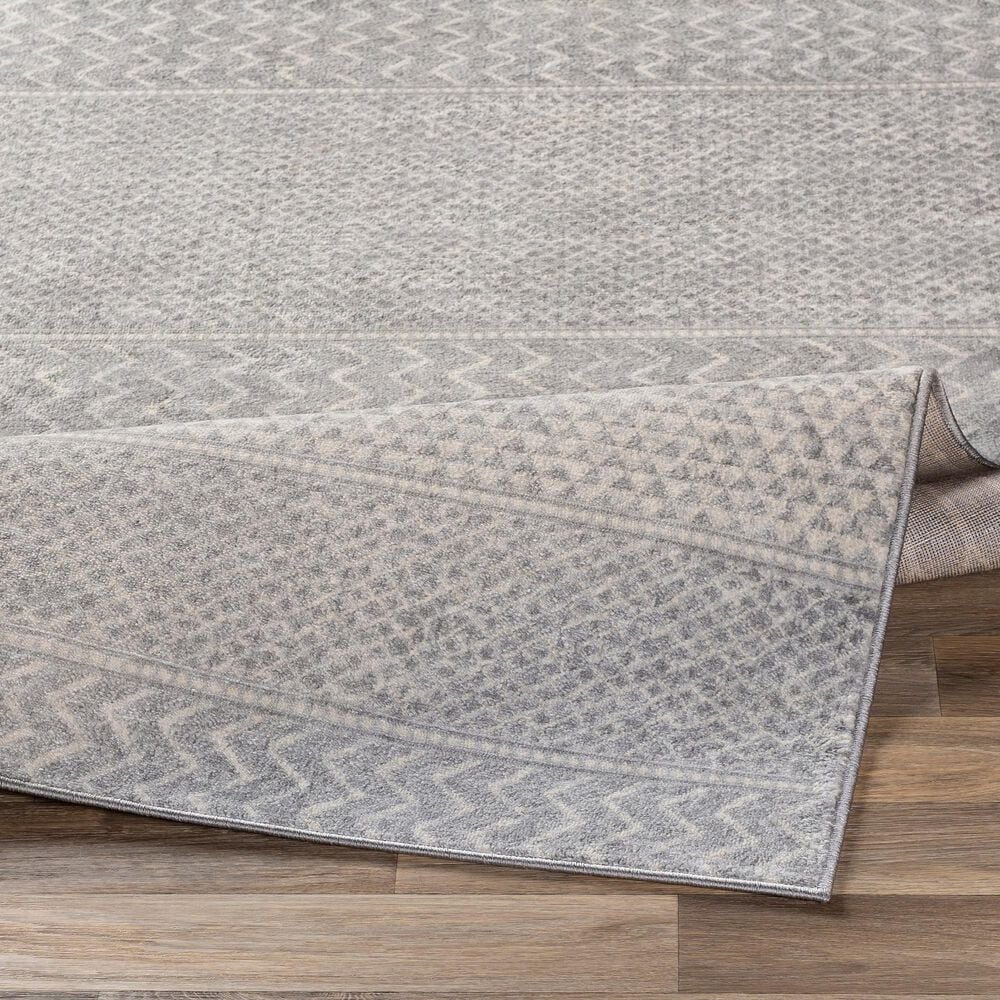 Surya Monaco MOC-2304 7&#39;9&quot; x 10&#39;3&quot; Silver, Gray and Cream Area Rug, , large