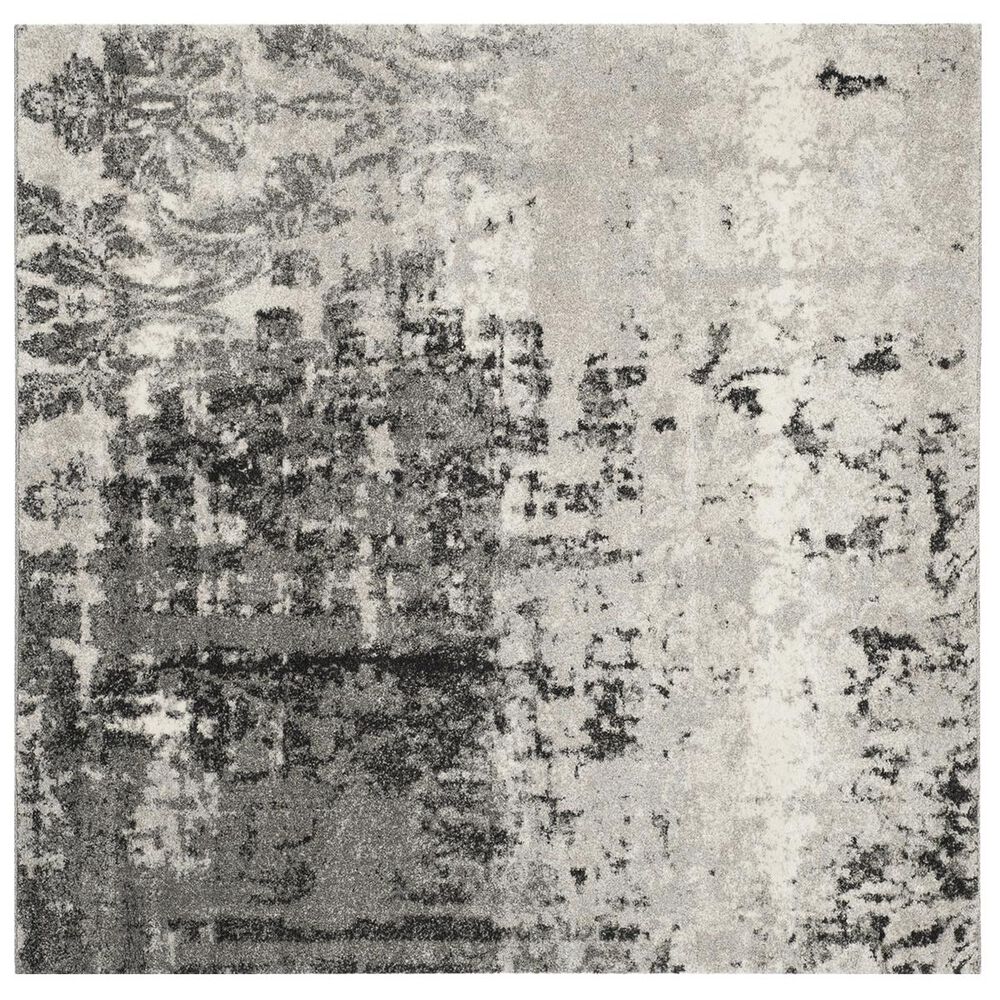 Safavieh Retro RET2139-7980 4" Square Light Grey and Grey Area Rug, , large