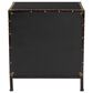 Baxton Studio Laura 2-Drawer End Table in Black, , large