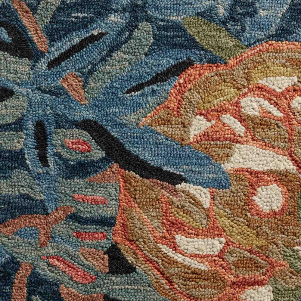 Loloi Belladonna 3&#39; Round Black and Fiesta Area Rug, , large