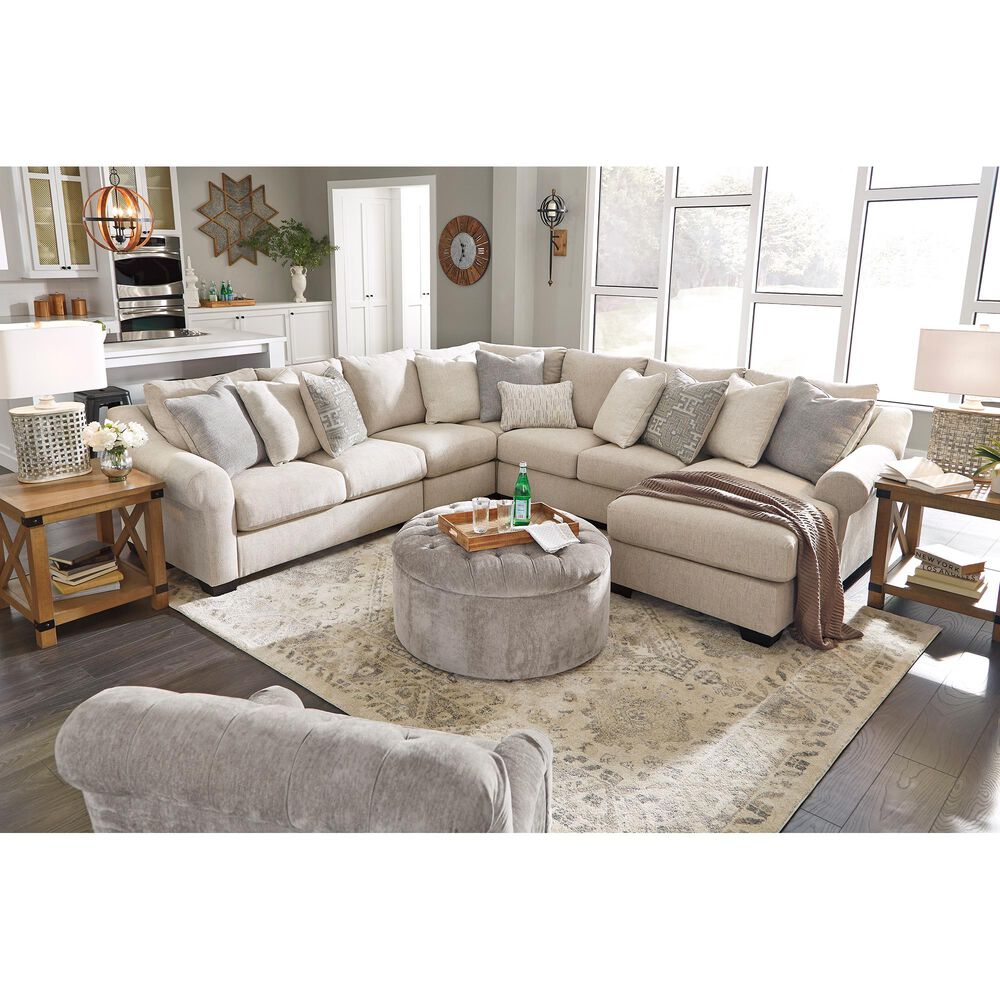 Ashley Carnaby Oversized Accent Ottoman in Dove, , large