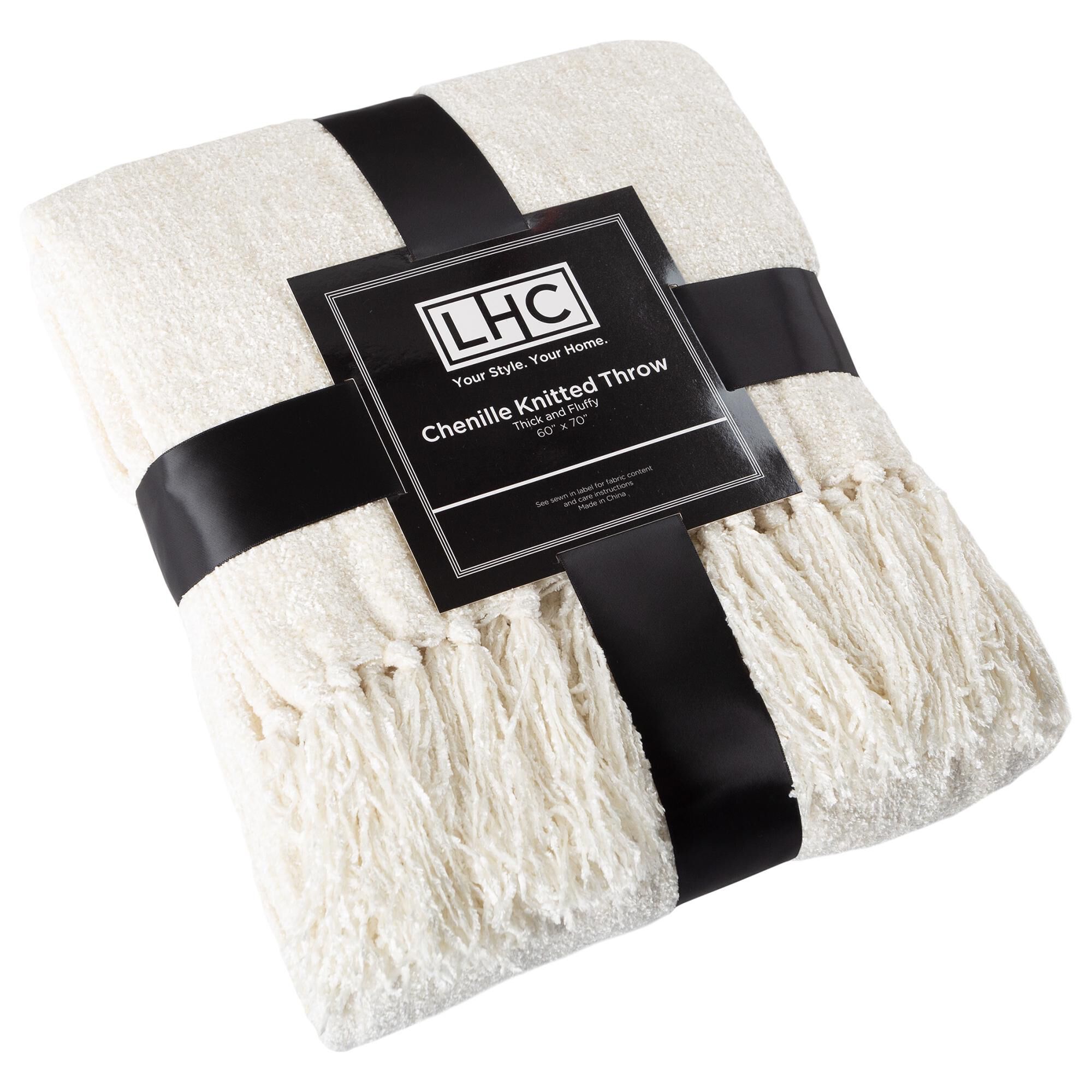 Large chenille online throw